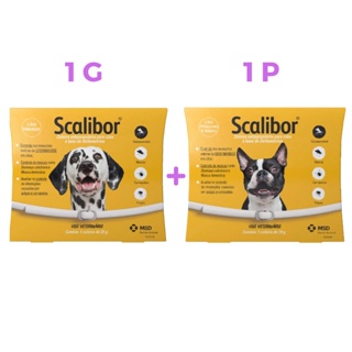 2 Coleira Scalibor P e G Leishmaniose Antipulgas MSD Cães Cachorros em Oferta na Shopee