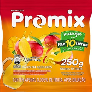 Suco Refresco em Pó Promix Sabor Manga 250g Faz 10 Litros