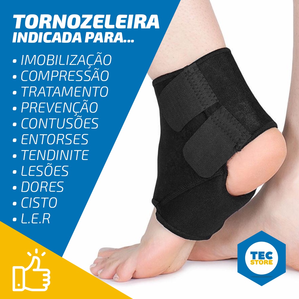 Tornozeleira Ortopedica Compressão Estabilizadora Articulada — imagem 2 de 2