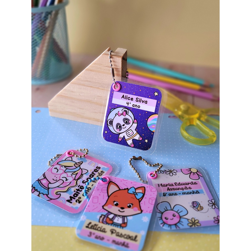 TAGS DE IDENTIFICAÇÃO PARA MOCHILA em Oferta na Shopee