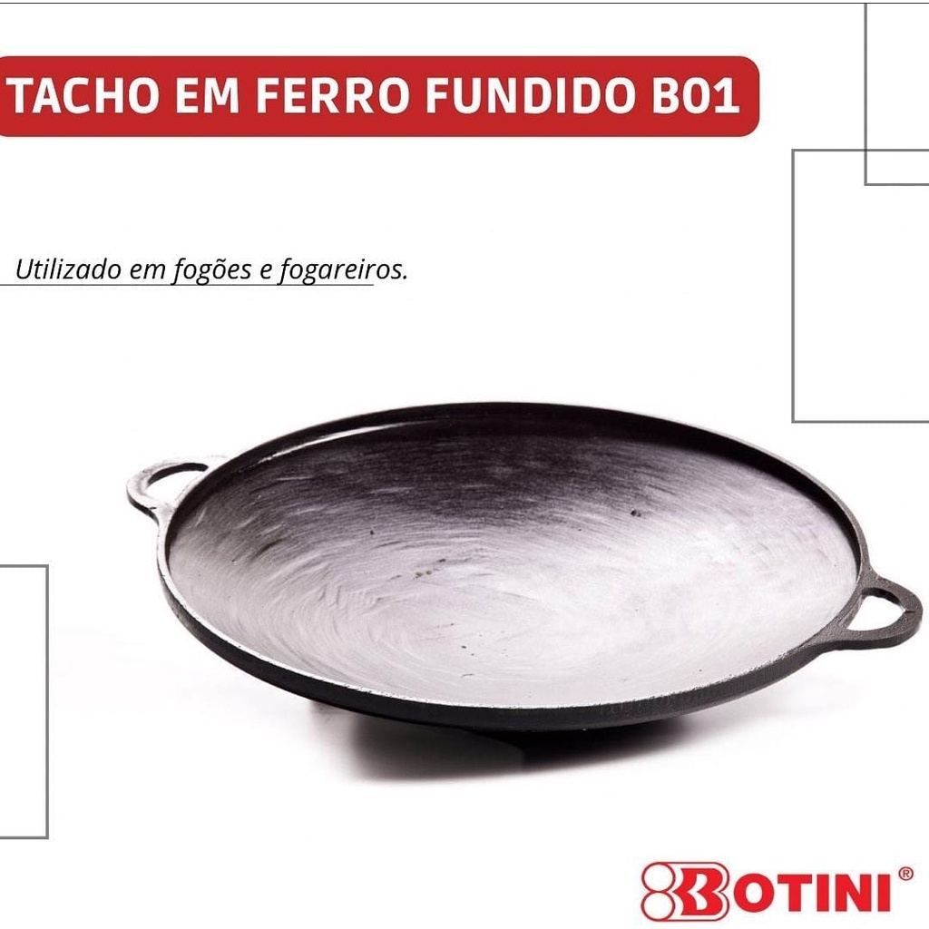 Tacho Chinês Ferro Fundido Grosso P/ Fogareiro Fogão Botini