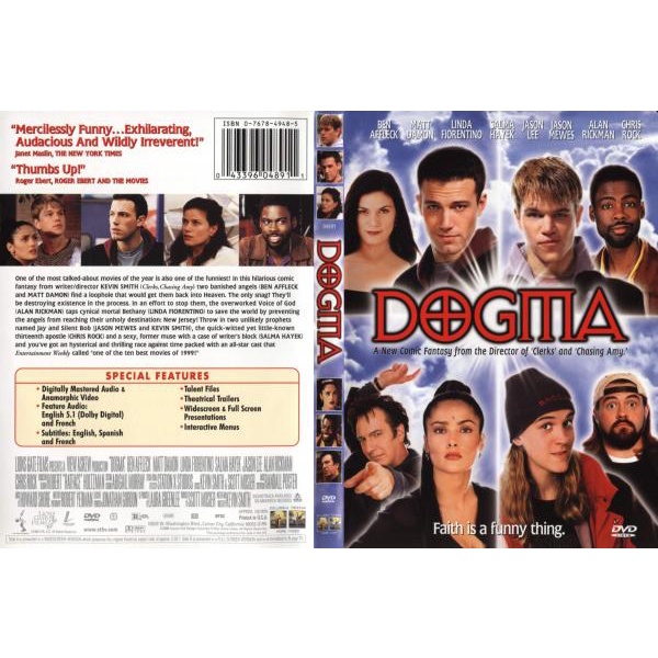 Dogma (1999) Kevin Smith HD Legendado DVD - Disponível em formato digital – R$ 25,00  Somente via "zap" : 13 997814021