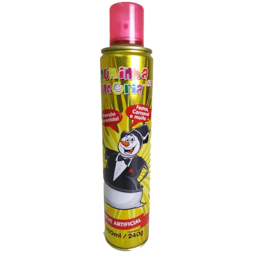 Espuminha da Alegria Neve Artificial 400ml 240g Carnaval