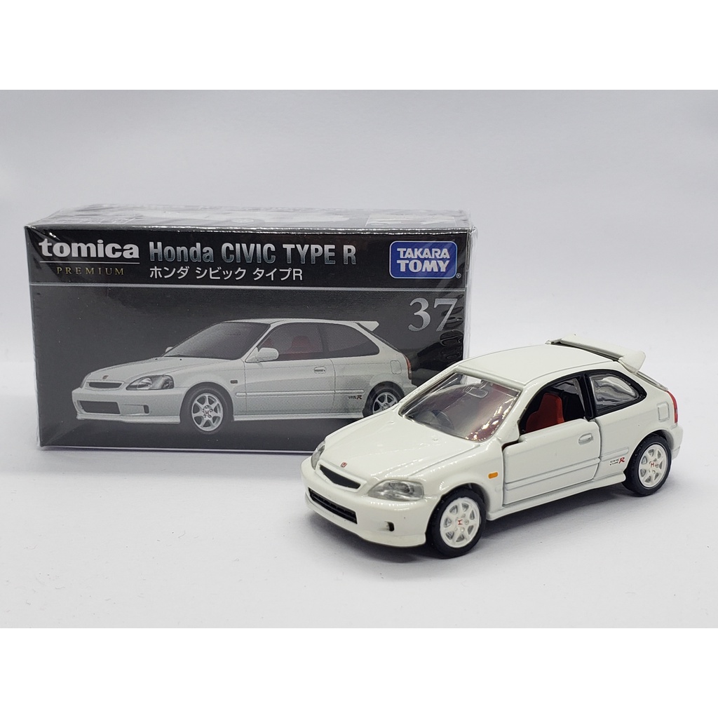 Tomica Premium 1/62 HONDA CIVIC Tipo R NO . 37 Carro Modelo Escala DIECAST