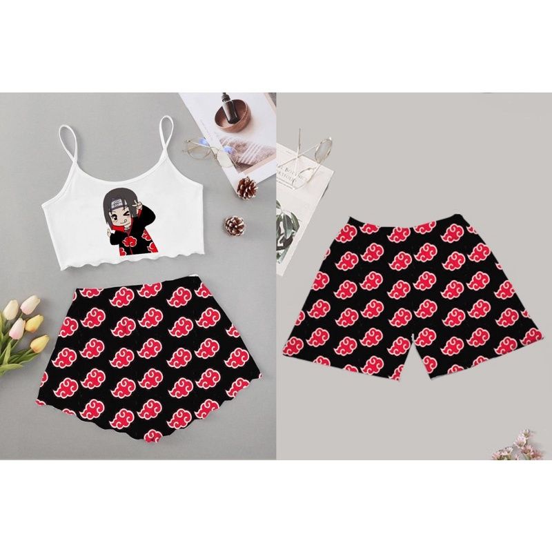 kit Mozão - kit casal - pijama ondinha - Itachi akatsuki anime