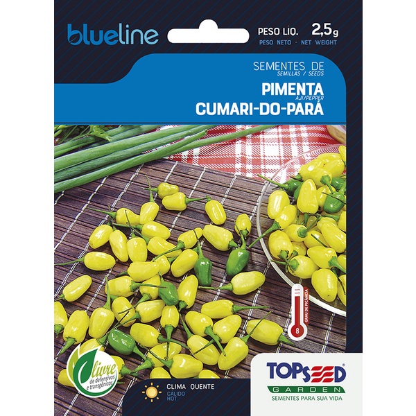 Sementes de Pimenta Cumari do Pará 2,5 Gramas  Ardida Picante Molhos Temperos Vasos em Oferta na Shopee