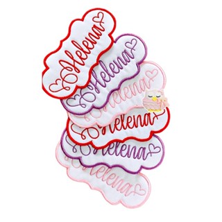 Aplique Patch Termocolante Nome Bordado