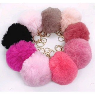 Chaveiro de Pom-Pom 7CM/Bola de pêlo de Pele de Coelho Falsa/Suave/Luxo em Oferta na Shopee