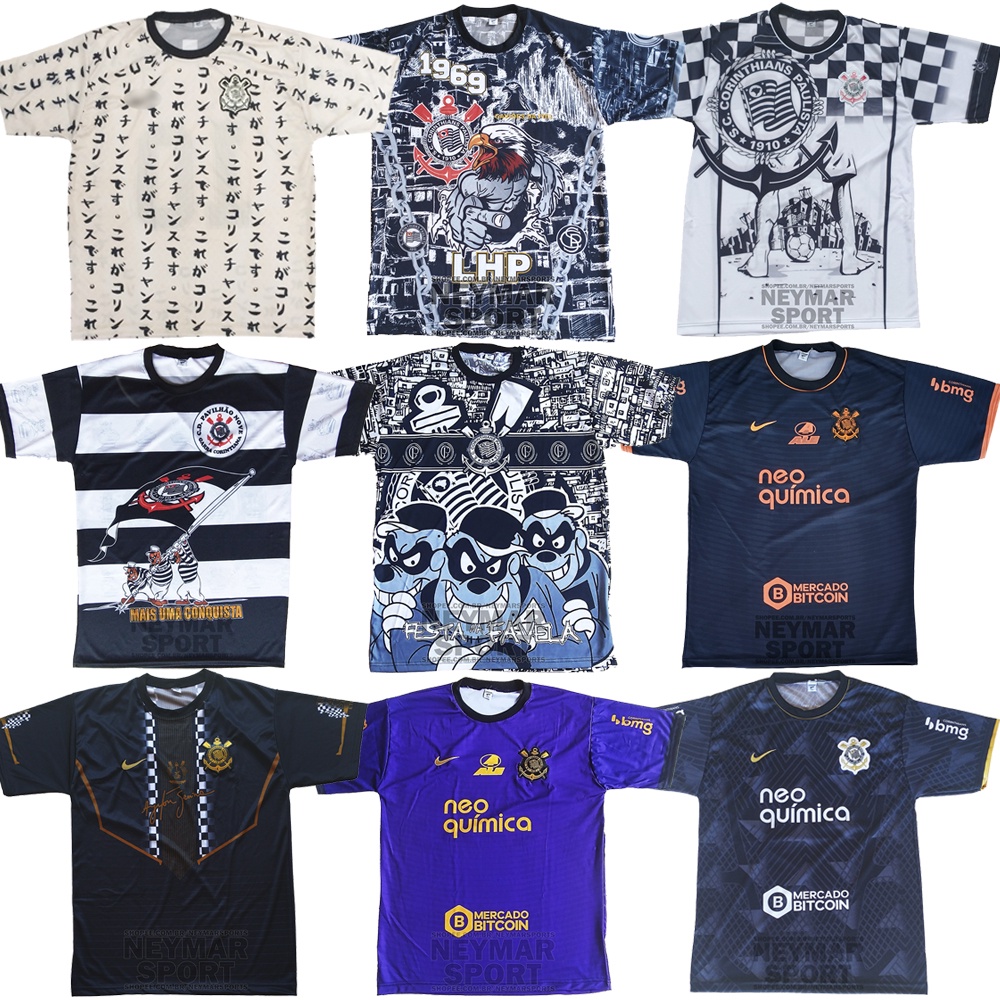 Camiseta Corinthians Camisa de Time Corinthians Camiseta Corinthians Camisa  Favela - Escorrega o Preço