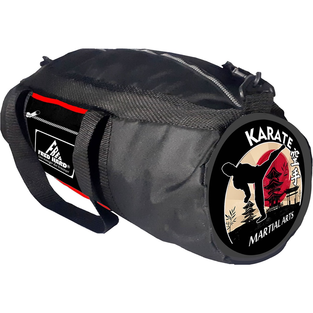 Bolsa / Mochila Fitness Bag Fred Hard Karate em Oferta na Shopee