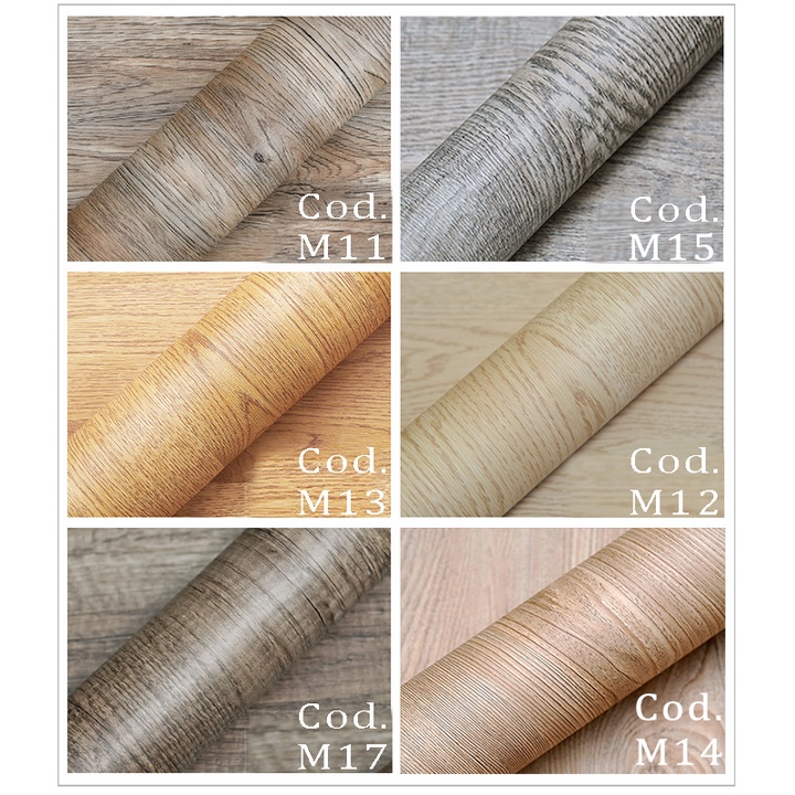 Papel Adesivo de Madeira Amadeirado 3mx61cm Autocolante Com Textura Moldável Para Móveis Parede Quarto Sala Cozinha Banheiro