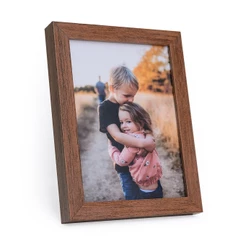 Porta Retrato 15X21 Com Vidro Moderno Decorativo Horizontal e Vertical De Mesa Estante Para Fotos Família