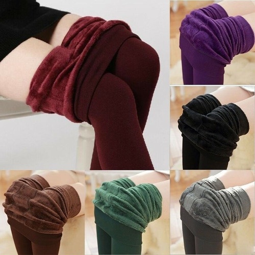 Legging Calça Feminina Forrada Peluda Termica Flanelada