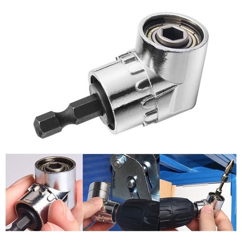 Mini Mandril Angular para Parafusadeira Furadeira Adaptador Prolongador Suporte Para Bits 105 Graus