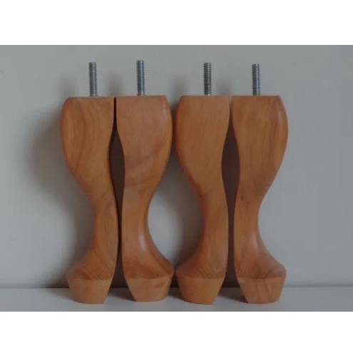 Kit Pés De Madeira Retrô Luiz Xv 15cm em Oferta na Shopee
