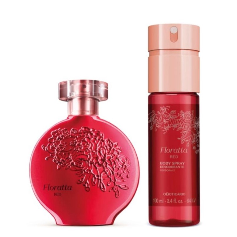 Floratta Red Desodorante Colônia 75ml / Body Splash Floratta Red 200 ml / Body Spray Floratta Red 100 ml / Refil Floratta Red - O Boticário - Original/Lacradi