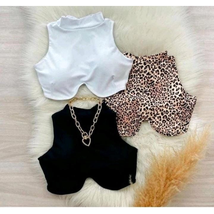 Cropped Feminino com Bojo Gola Alta | Blusa Curta Estilo TikTok Blogueirinha – Moda Aro Mais Vendido Básico Premium em Oferta na Shopee