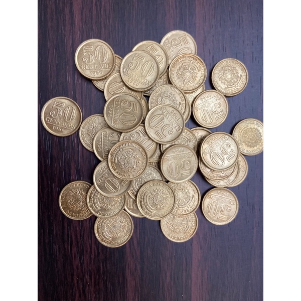 moedas 50 centavos 1956 república