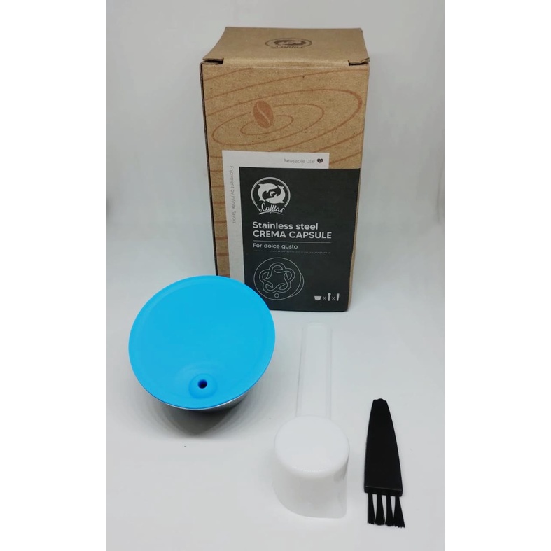 Cápsula Reutilizável Máquina Dolce Gusto Inox Com Tampa Silicone