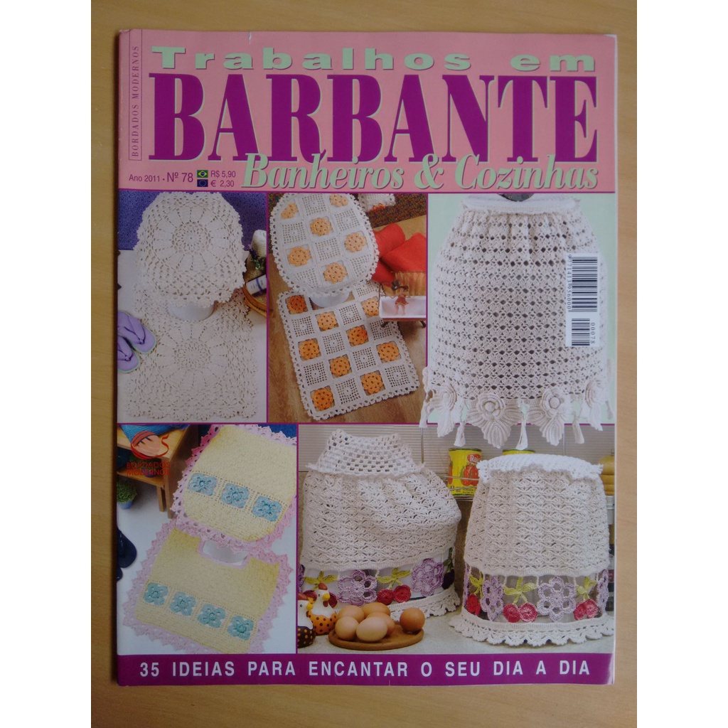 Revista Bordados Modernos 78 Barbante Decoração Tapete 581w