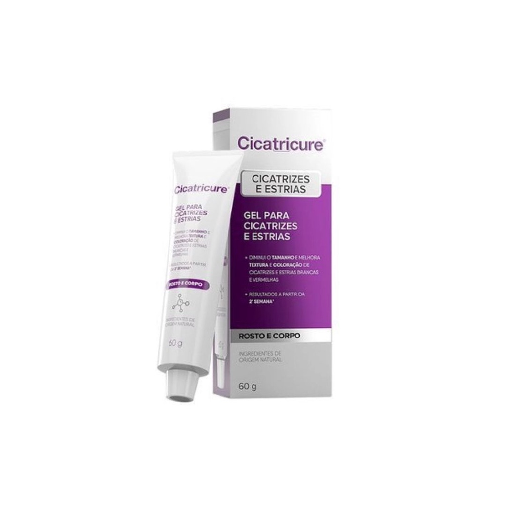 Cicatricure Gel Cicatrizes e Estrias 30/60g - Escolha o Tamanho