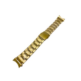 Pulseira para relógios aço Dourado Terminal Curvo 22mm+Pinos
