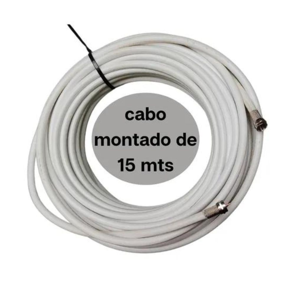 Kit De Cabo Coaxial 06 - 67% Montado Com 2 Conectores