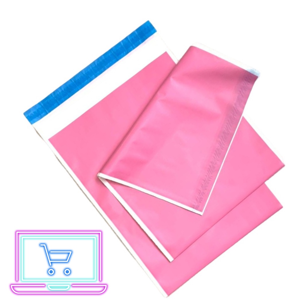 60 Envelope Plástico segurança correios 32x40 Rosa Bebe Claro