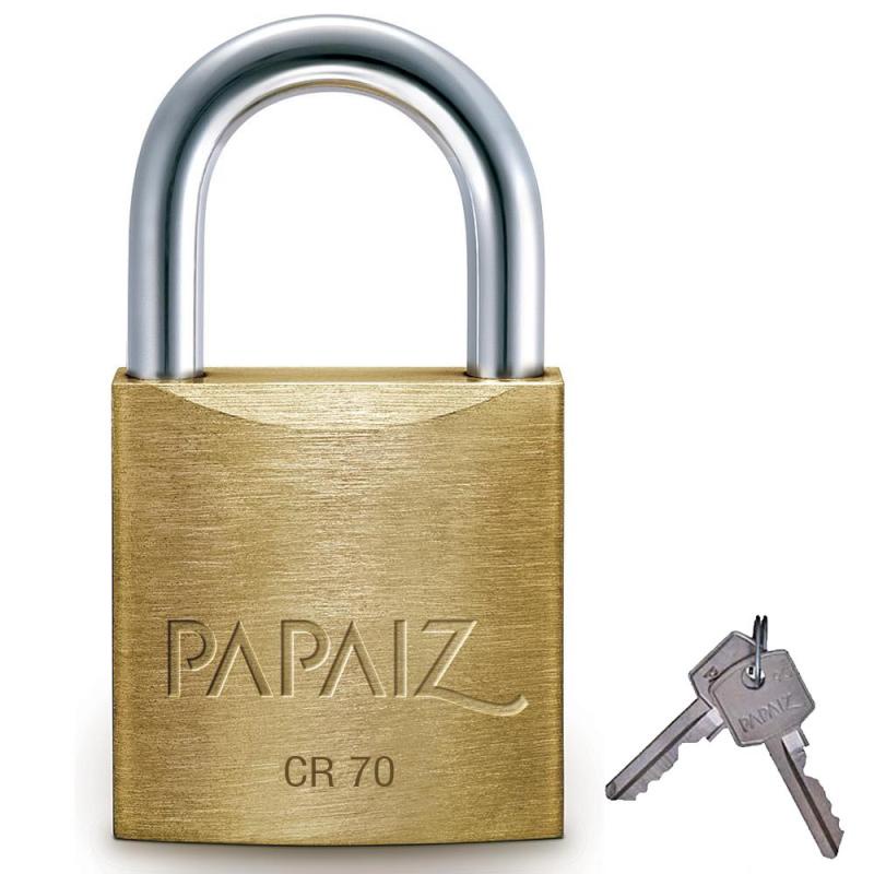 Cadeado Linha Clássica Standard Latão Cr 70 Papaiz