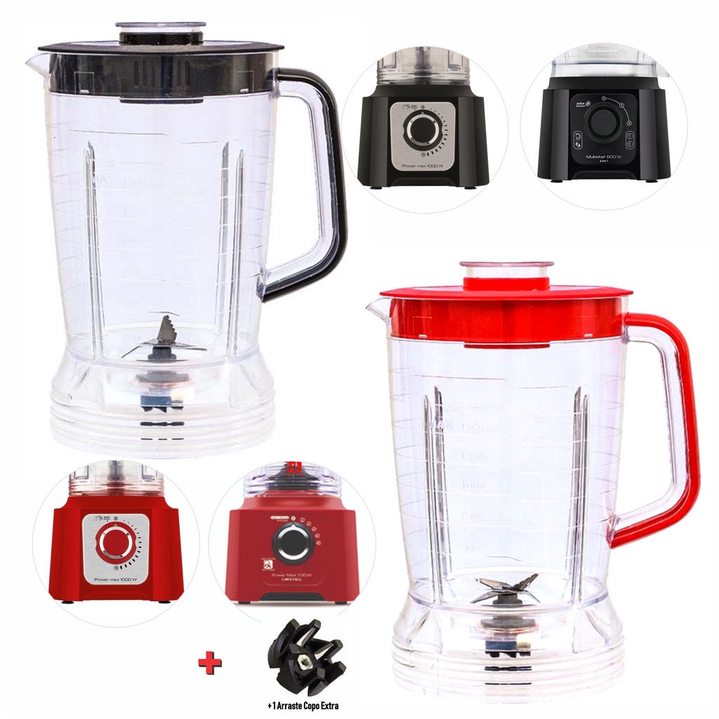 Copo Liq Compatível Arno Power Max 1000wMultichef 600w 4 Em 1 em Oferta na Shopee