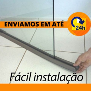Protetor Veda Porta Vidro Blindex  50 Cm Até 2,10 cm Metros Todos Os Tamanhos Contra Insetos em Oferta na Shopee
