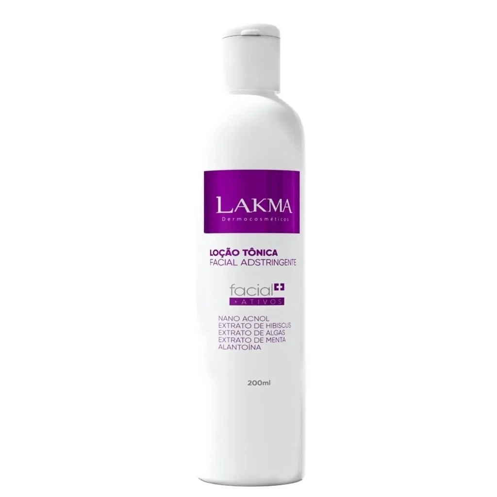 Lakma Loção Tônica Facial Adstringente 200ml Controle Do Ph Limpeza de Pele