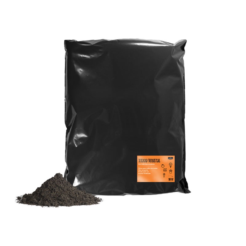 Terra Vegetal Adubada com Humus 5 kg | Shopee Brasil