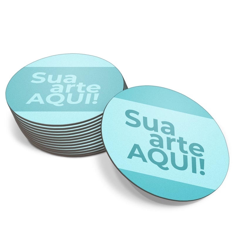 Bolacha Porta Copo Personalizado Mdf 8cm X 8cm 100 Peças em Oferta na Shopee