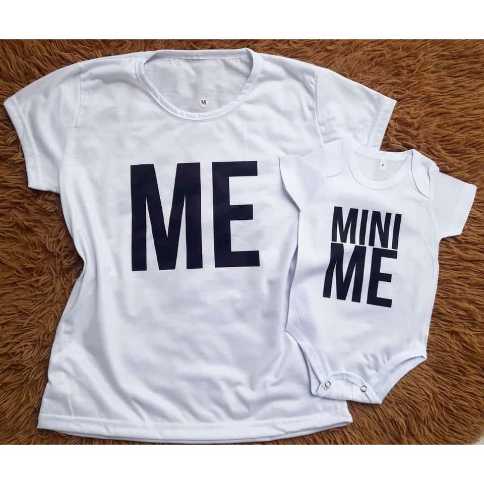 Kit Mãe/Pai e Filho (a) ME MINI ME Tal Mãe Tal/Pai Filho (a) Camisetas Tal Mãe Tal Filho (a)