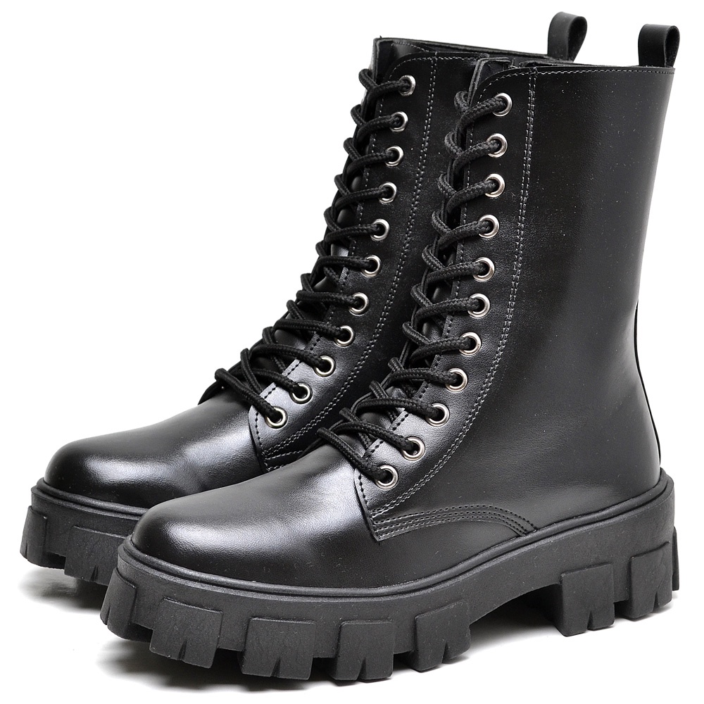 Bota Coturno Dubuy Tratorada Feminina Cano Medio Preto Glock 1801FG em Oferta na Shopee