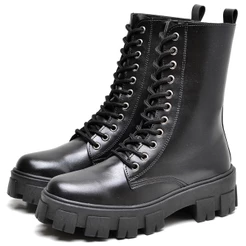 Bota Coturno Dubuy Tratorada Feminina Cano Medio Preto Glock 1801FG
