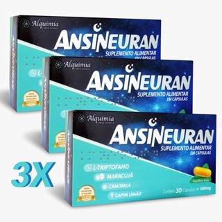 Ansineuran Calmante Natural Combate Ansiedade / Relaxante - 90 Caps