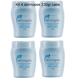 kit 4 Dermopés Creme Para Tratamento Cosmético Dos Pés 230g abelha rainha