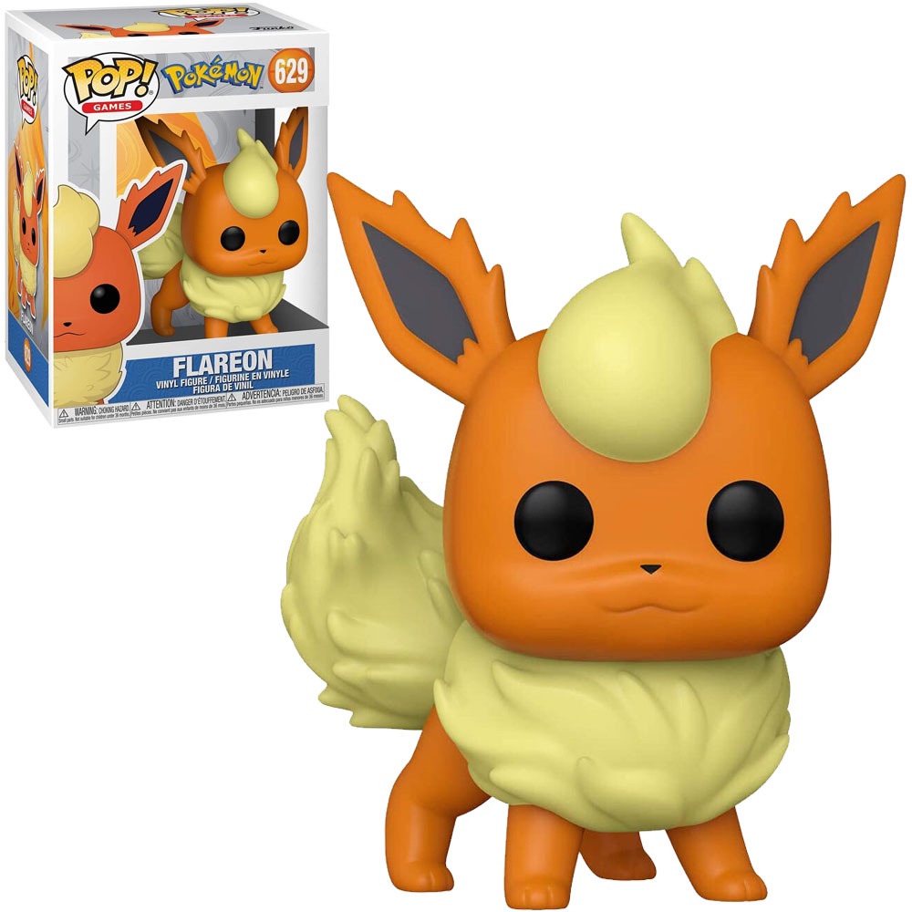 FUNKO POP GAMES POKÉMON - FLAREON 629 NOVO ORIGINAL em Oferta na Shopee