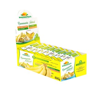 Display Bananada Bananinha Natural Zero Açúcar - Naturafruti - 24 x 25 g