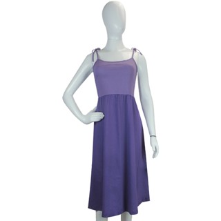 Vestido De Alcinhas Violeta Moda Evangélica Feminino Adulto