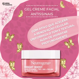 Hidratante Facial Neutrogena Antissinais Bright Boost Gel Creme 50g ...