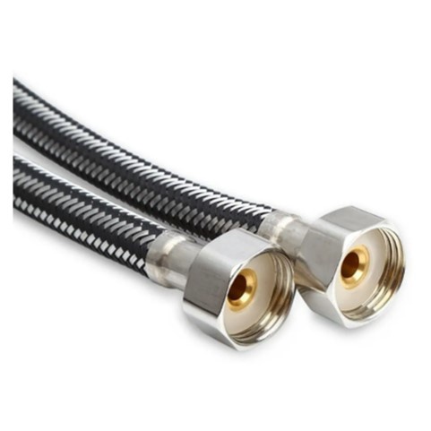 Engate Flexível Misturador Mangueira Aço Monocomando 60cm par AC12 Doan