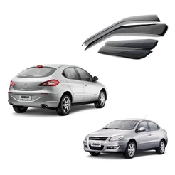 Jogo Calha De Chuva Defletor Cielo Hatch/Sedan 10/17 4 Portas Fume 35.005A