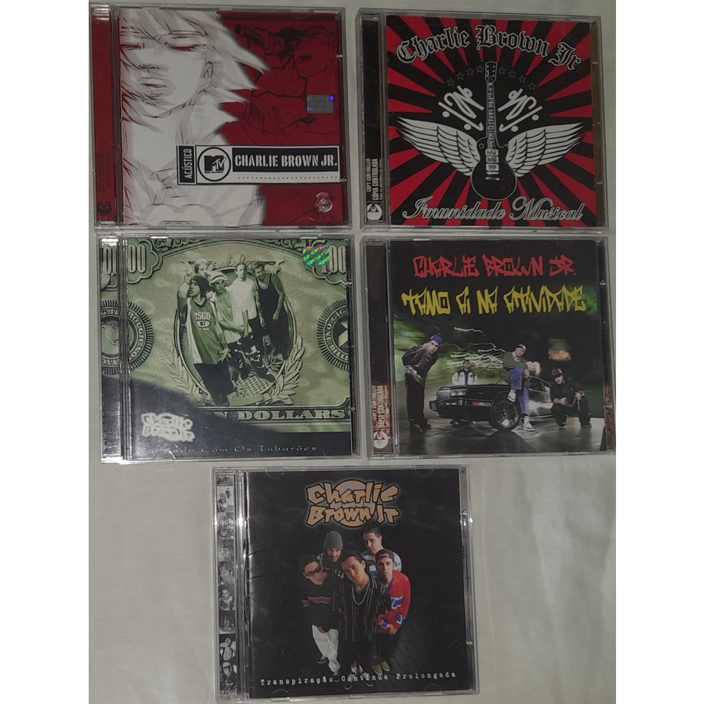 CDs da banda Charlie Brown Jr