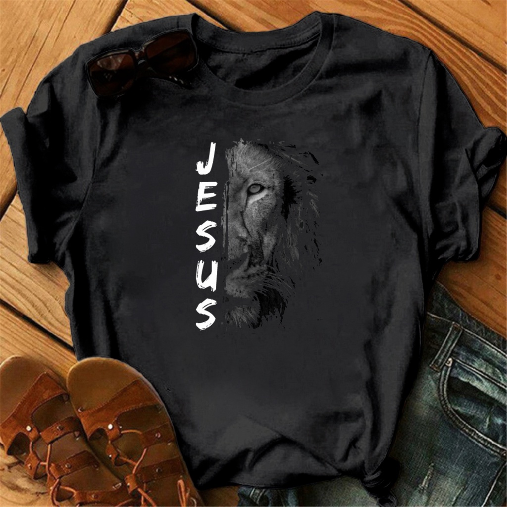 T-SHIRT LEAO YESHUA - BRANCO, Atacado Tshirt