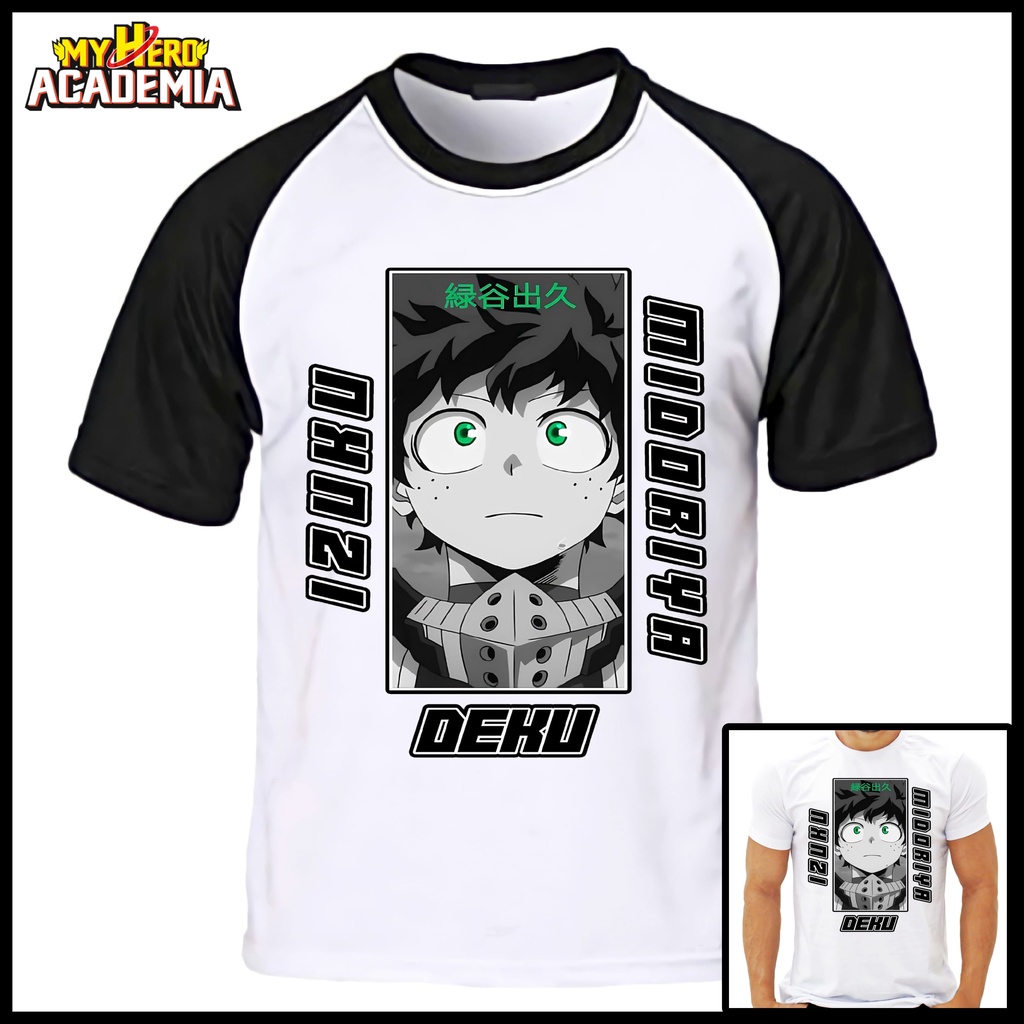 Camiseta Izuku Midoriya Boku no Hero Academia, Camisa Unissex Izuku Midoriya, Blusa Boku no Hero Academia Anime