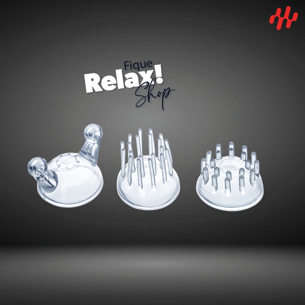 Kit Com 3 Ponteiras Para Massageador Corporal Elite Pro em Oferta na Shopee