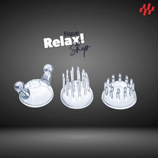 Kit Com 3 Ponteiras Para Massageador Corporal Elite Pro